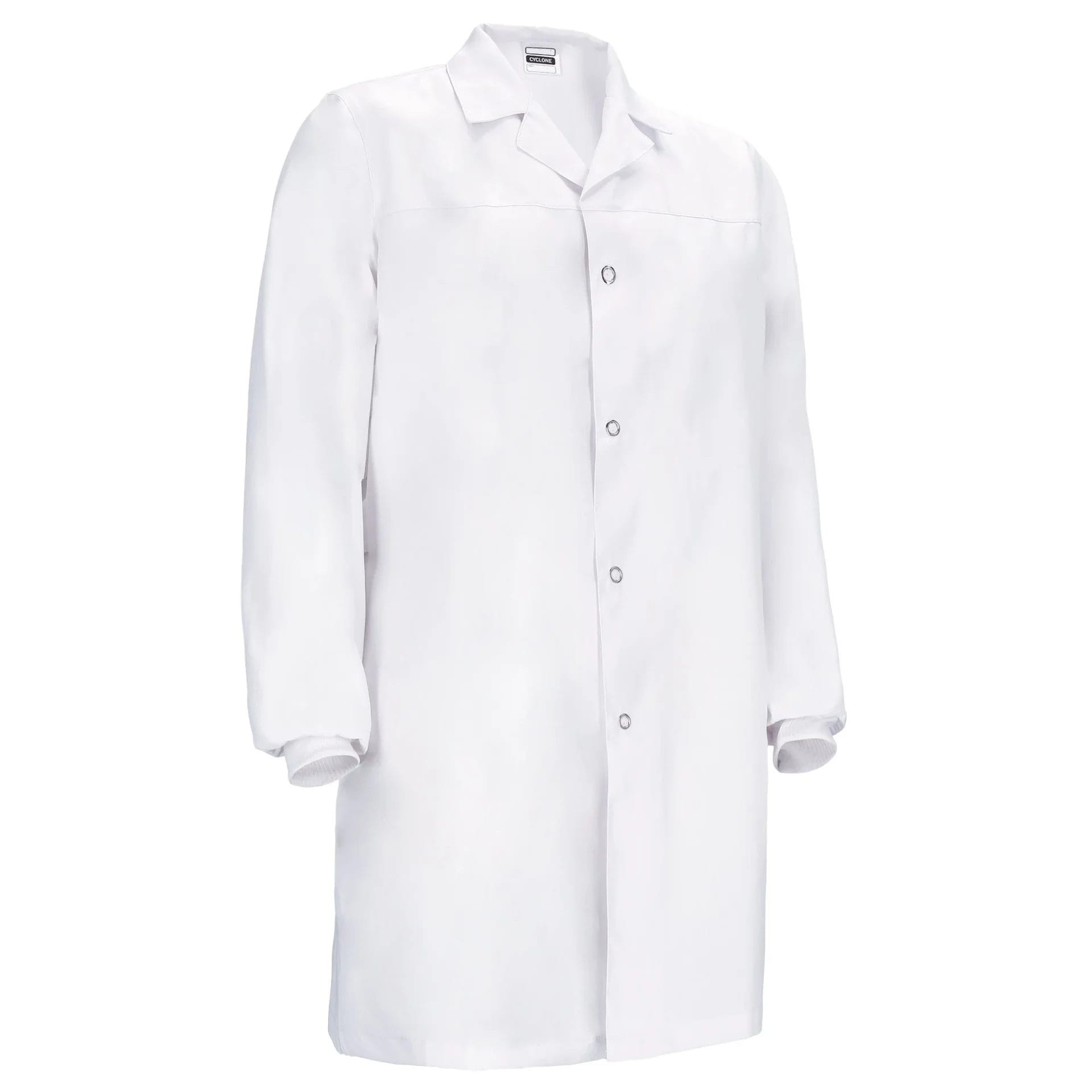 CYCLONE Halat medical cu mânecă lungă Alb