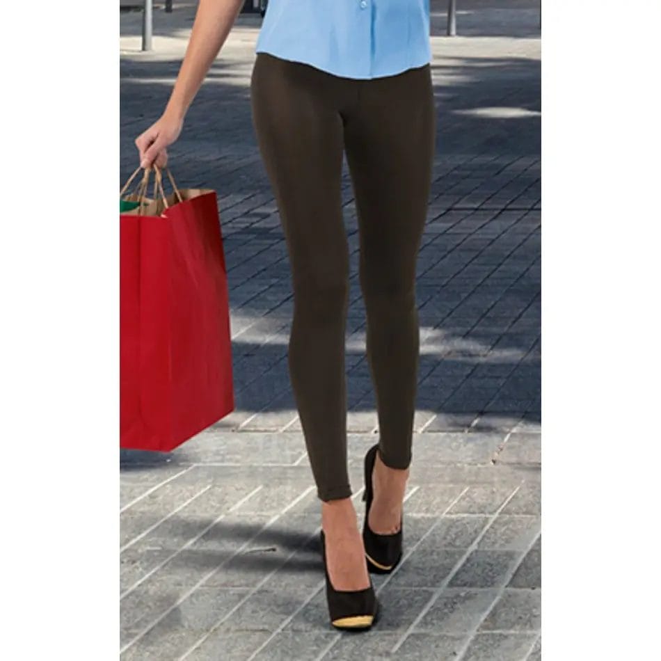 LARA Legging elastic pentru femei, cu aspect lucios