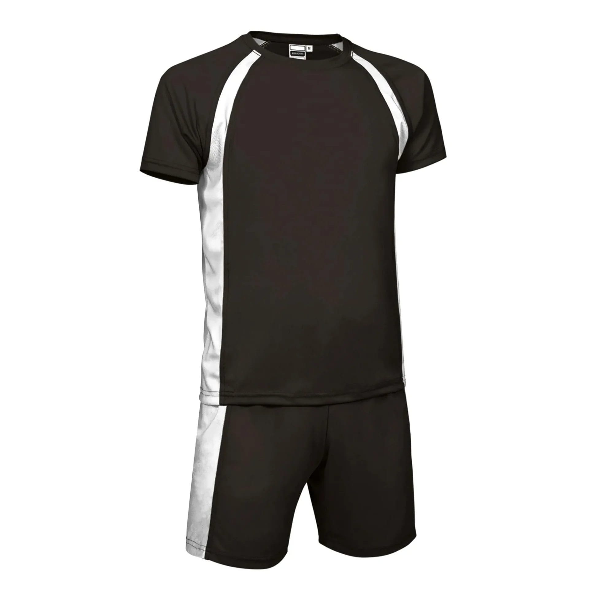 MARACANA Echipament sportiv Set tricou și pantaloni scurți sport Negru-Alb