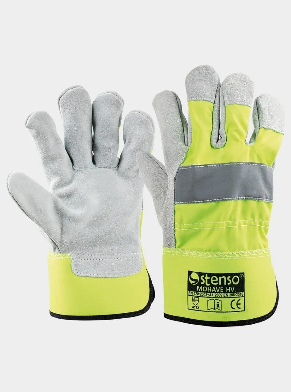 MOHAVE Hi-Vis Mănuși din piele și textile cu banda reflectorizanta 07000086