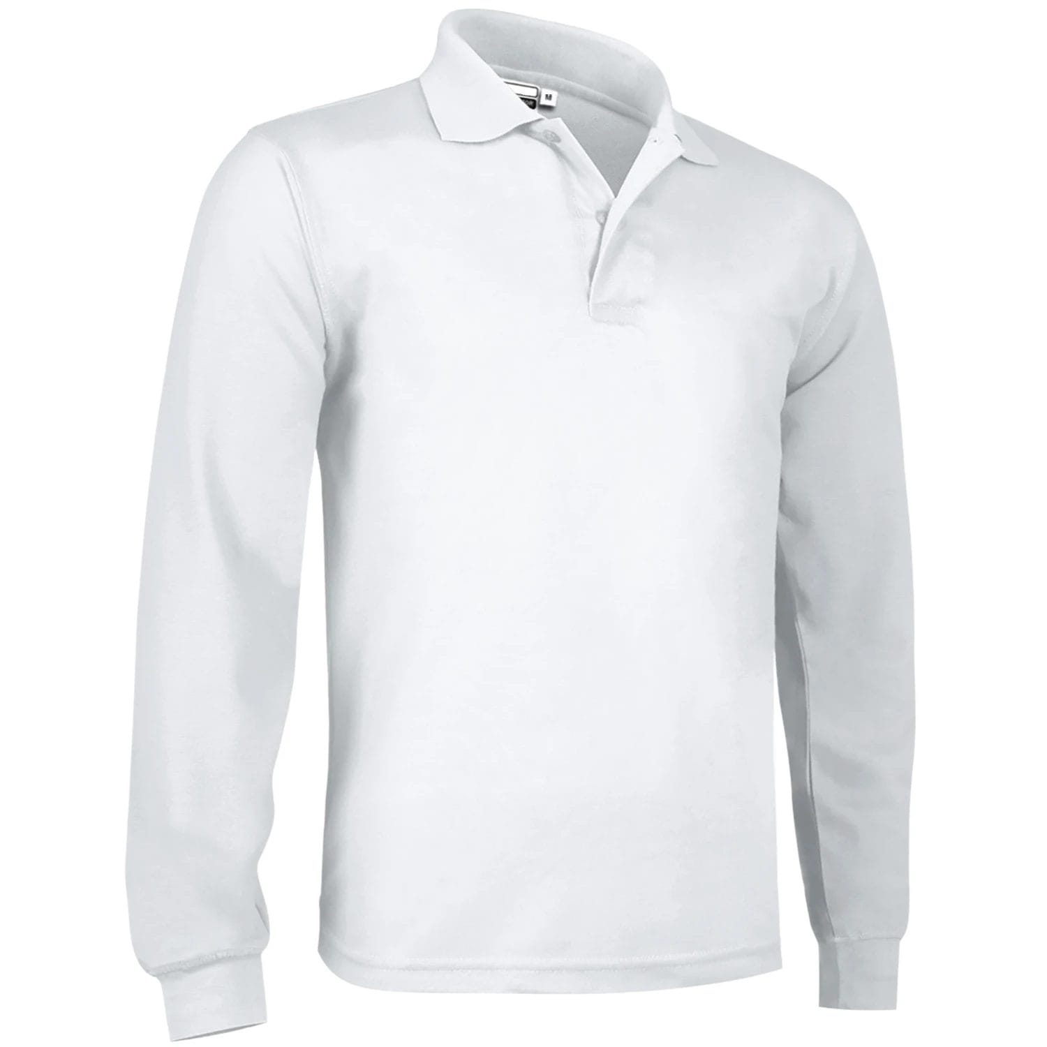 Tricou Polo PREDATOR Copii Premium 100% Bumbac 220g Oeko-Tex mânecă lungă, Alb