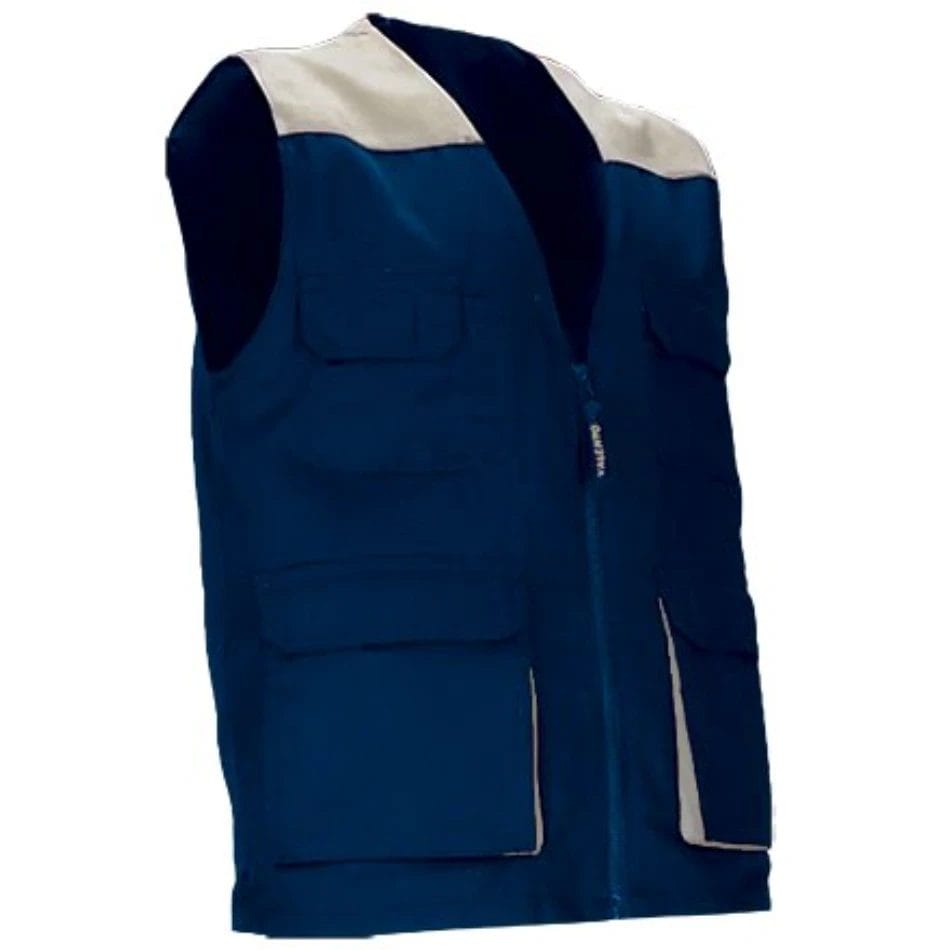 Vestă Lucru THUNDER Multi-buzunare | Bicolor | Twill 200g/mp Bleumarin orion-Bej nisip