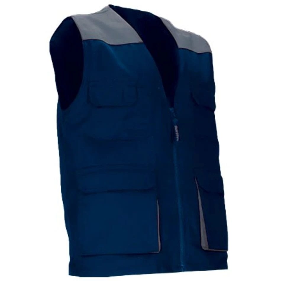 Vestă Lucru THUNDER Multi-buzunare | Bicolor | Twill 200g/mp Bleumarin orion-Gri