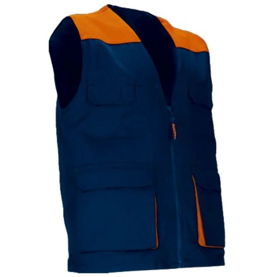Vestă Lucru THUNDER Multi-buzunare | Bicolor | Twill 200g/mp Bleumarin orion-Portocaliu party
