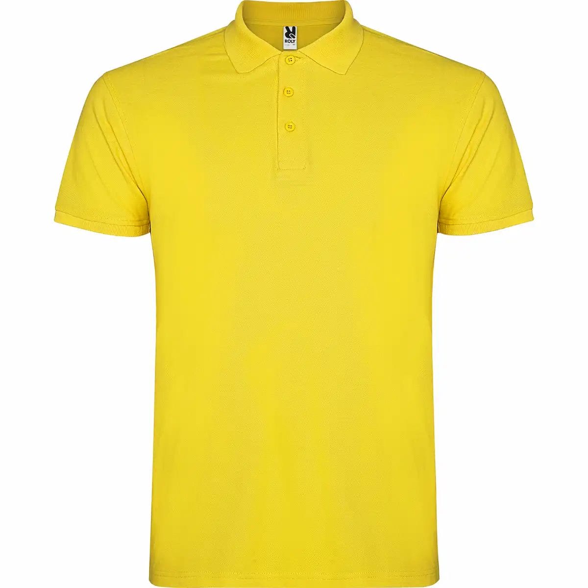 star tricou polo roly, bumbac 100%, 200gr/mp, cu mânecă scurtă, galben