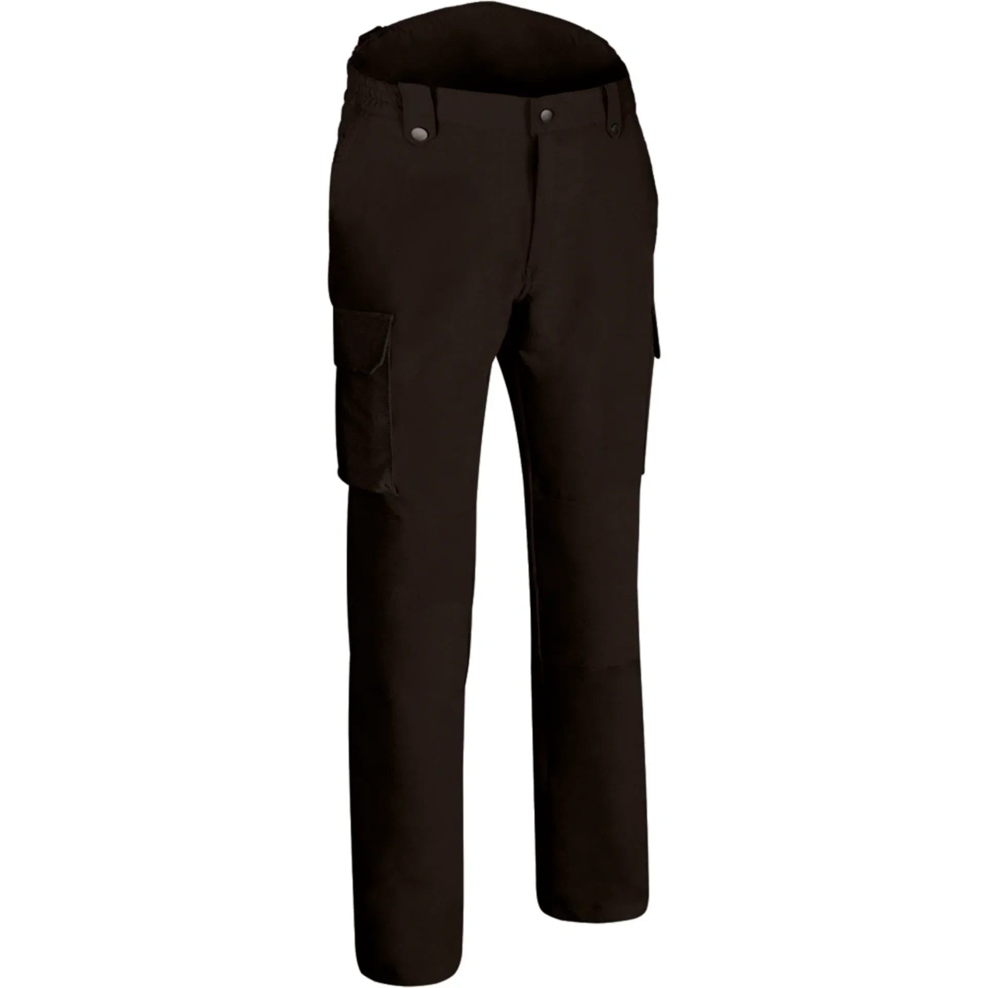 BULL Pantaloni de lucru multi-buzunare, bi-stretch, hidrofug și cu întărituri la genunchi, Negru