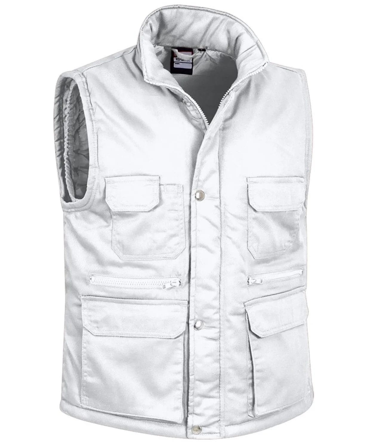 Vestă de Lucru REPORTER Vătuită | Multi-Buzunare | EIP,  Alb