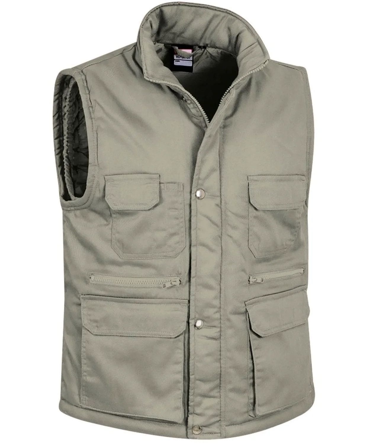 Vestă de Lucru REPORTER Vătuită | Multi-Buzunare | EIP, Bej nisip