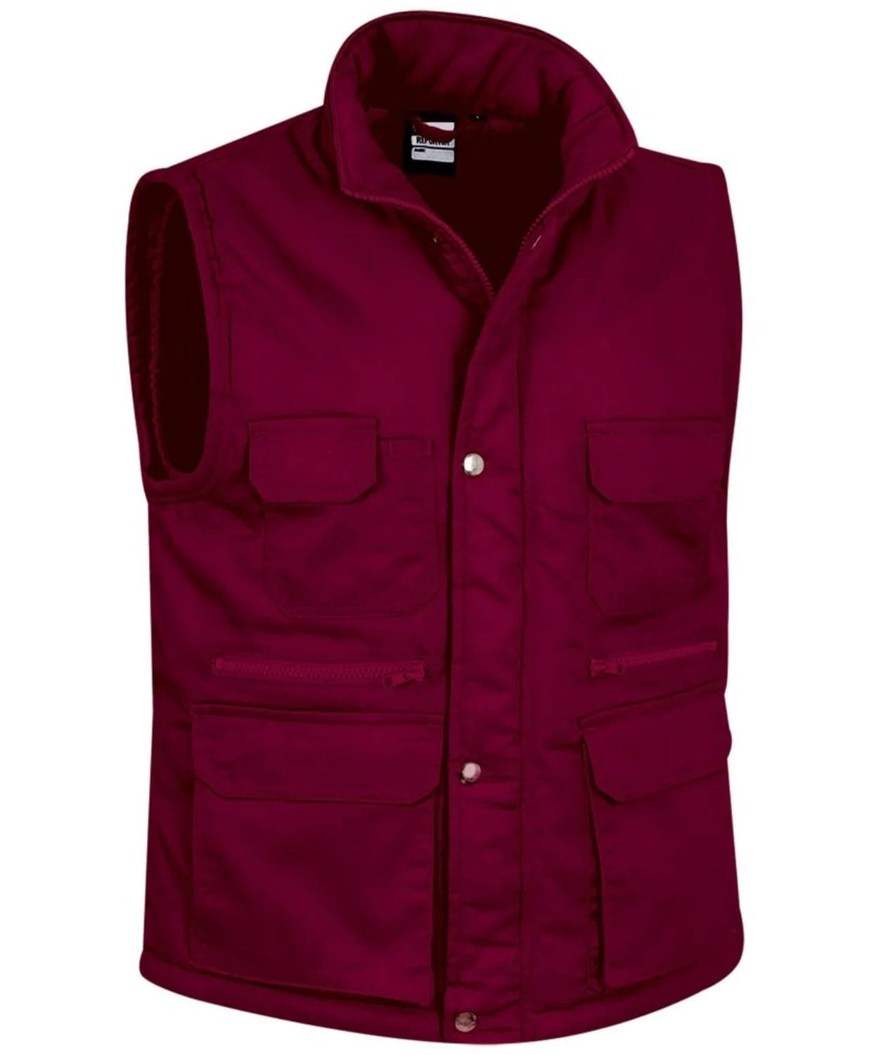 Vestă de Lucru REPORTER Vătuită | Multi-Buzunare | EIP, Grena mahon