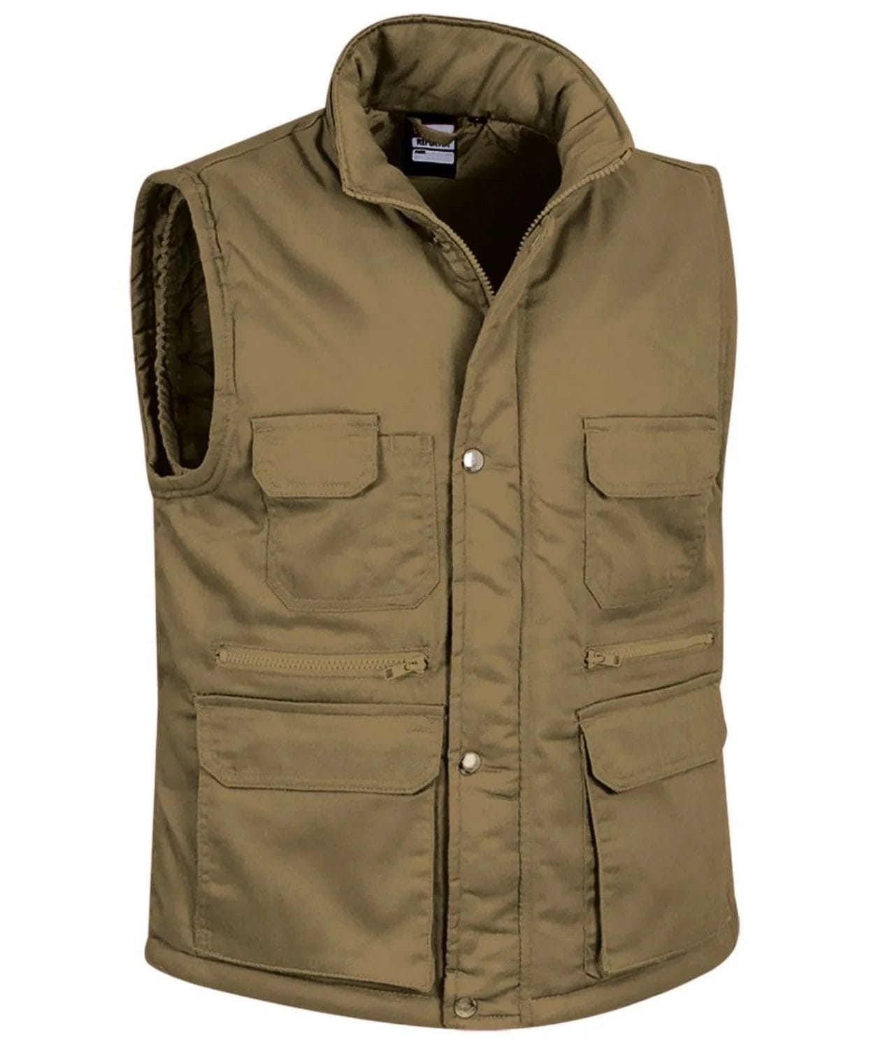 Vestă de Lucru REPORTER Vătuită | Multi-Buzunare | EIP, Maro kamel