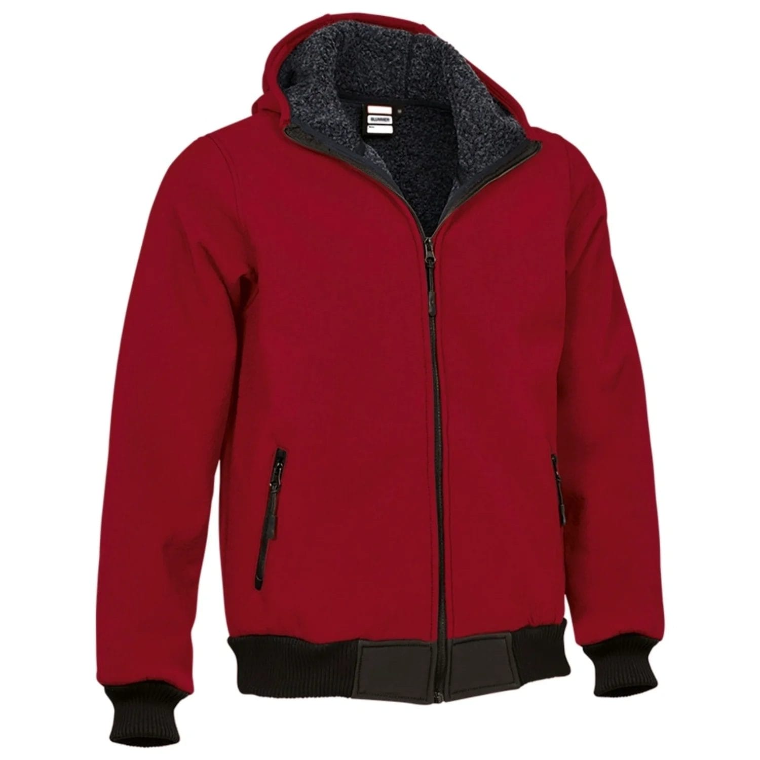 Jachetă softshell de iarna, cu glugă | Blummer Hidrofugă Rosu loto