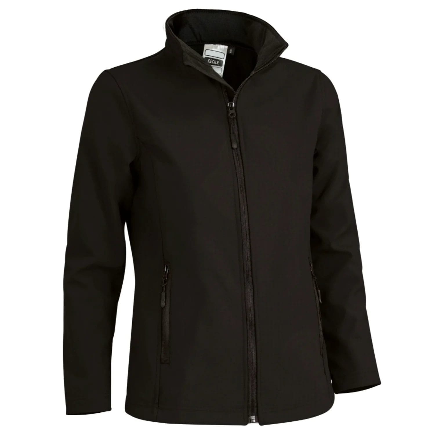 Jachetă Softshell Damă Cecile | Cambrată & Termică 350g Negru