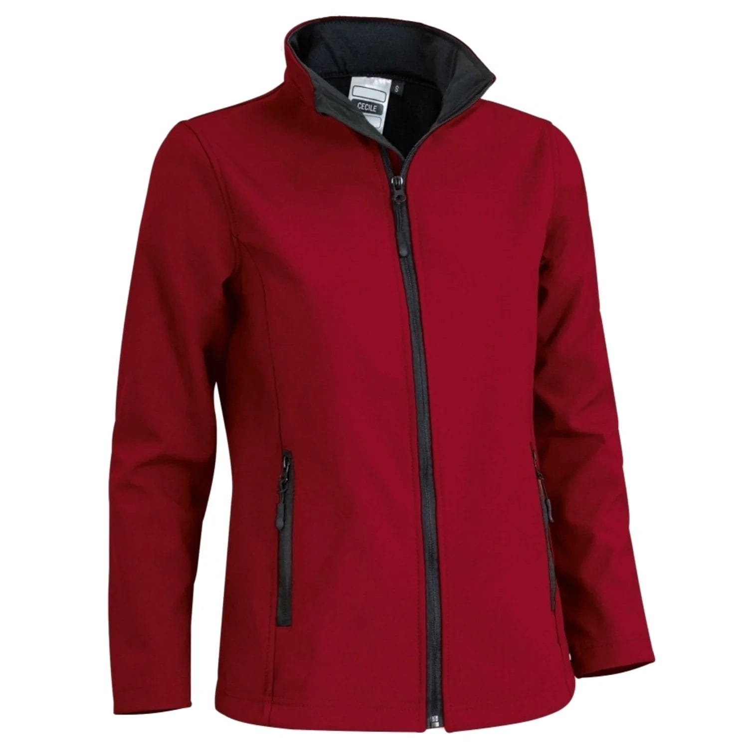 Jachetă Softshell Damă Cecile | Cambrată & Termică 350g Rosu