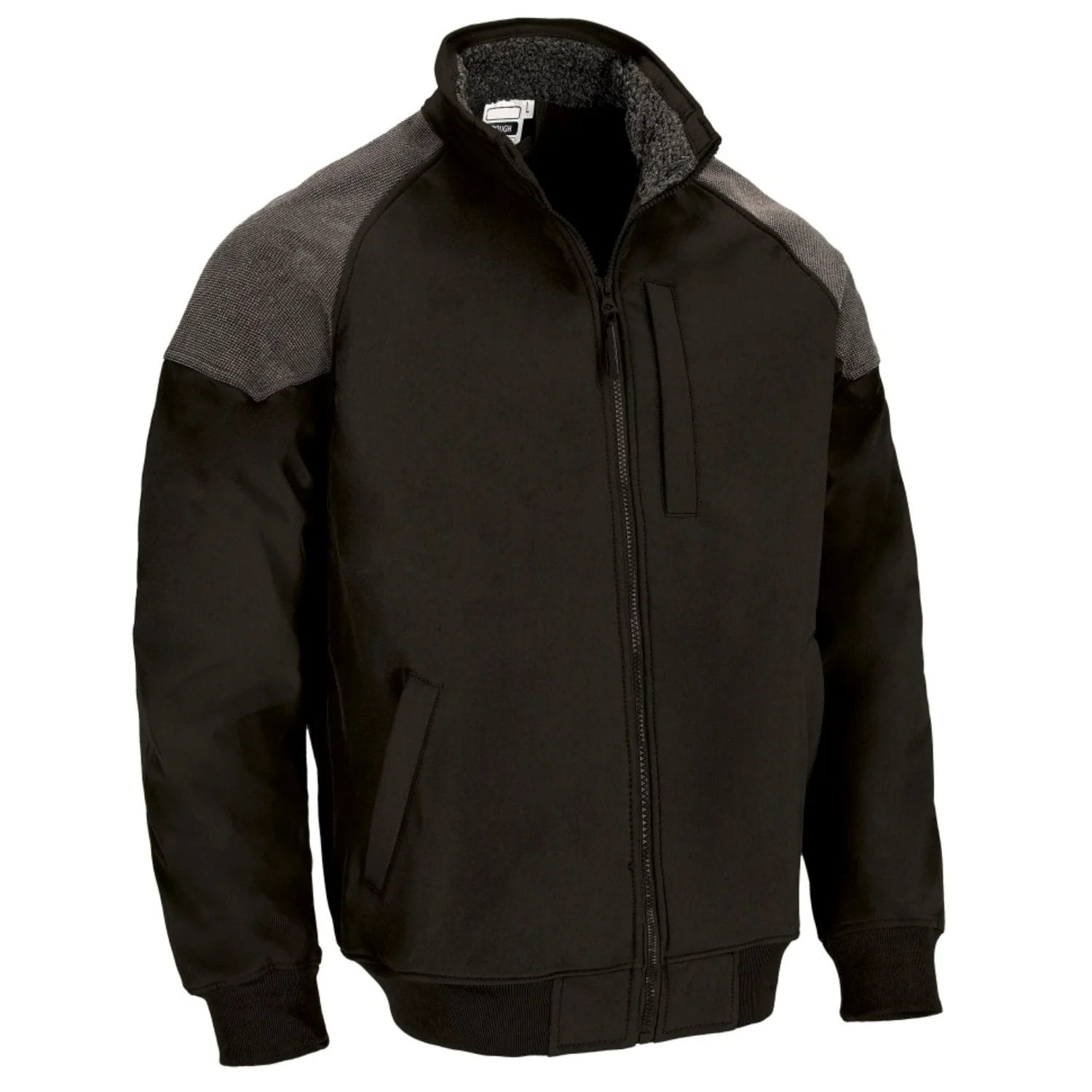 Jachetă Softshell Rough Bicolor | Întărituri Rip-Stop Negru