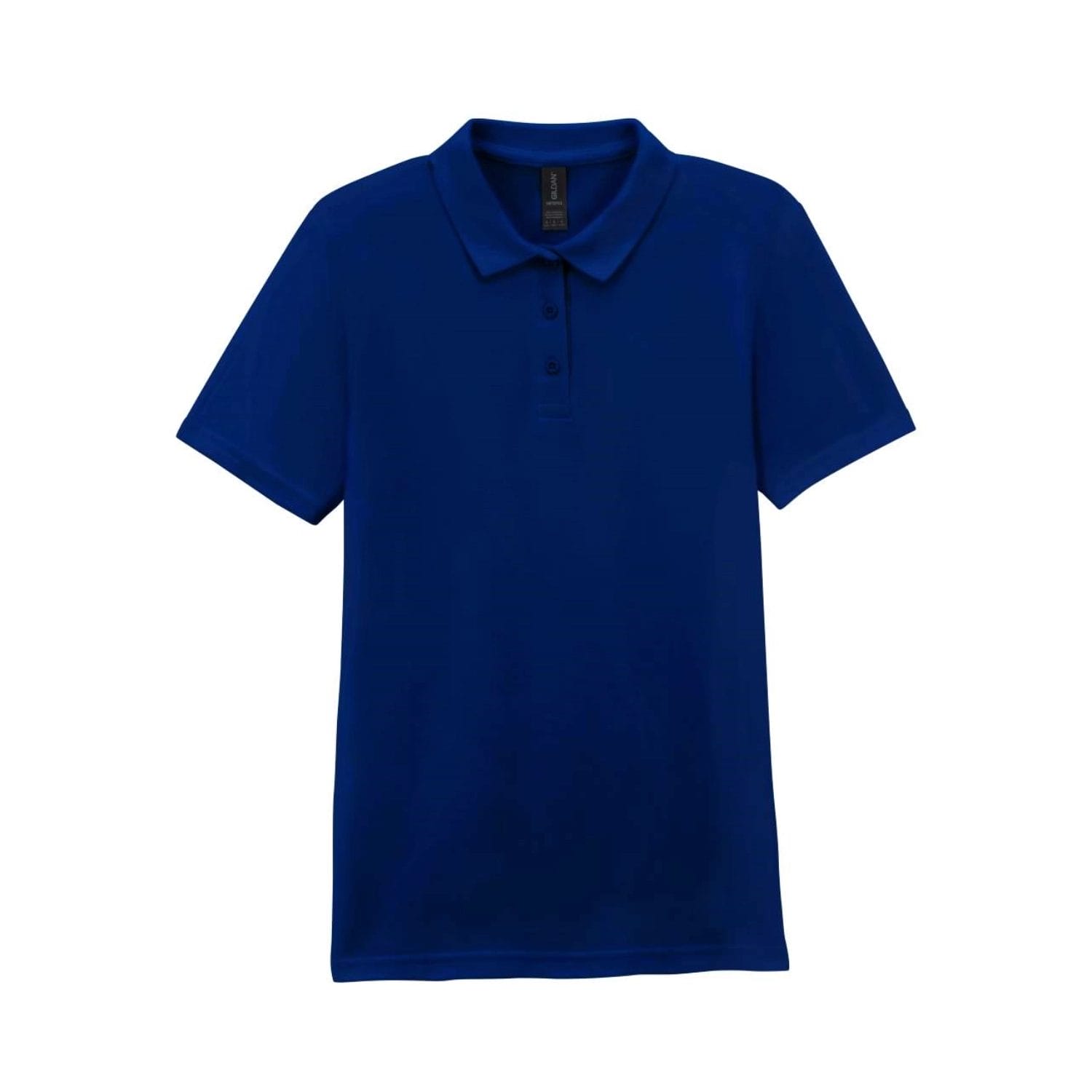 Tricou Polo Damă Gildan 64800B3 Softstyle 170g - 100% Bumbac Ring Spun Double Piqué, Bleumarin Navy