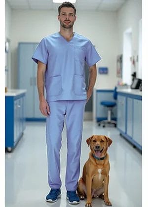 Costum Medical LEIDEN | Microfibră Catifelată | 145g Unisex. 69 lei